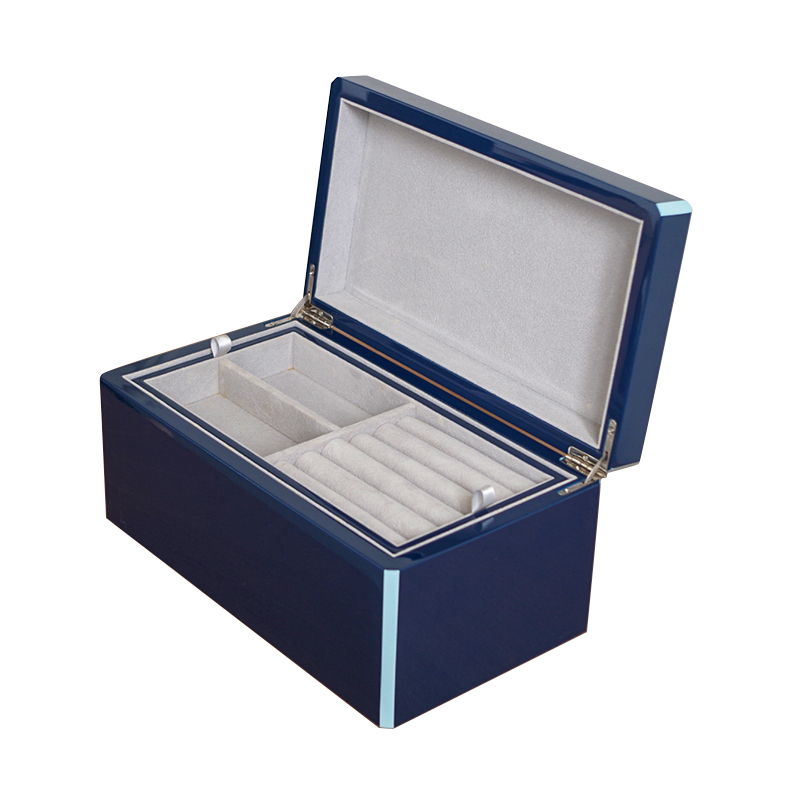 Wooden Jewelry Box with Moveable Tray